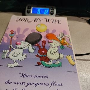 Vintage Hallmark Crown Easter card features a charming design with a long 3 fold